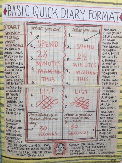 Lynda Barry's Quick Diary